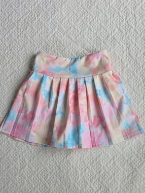 Caden Lane Pastel Kids CloudActive™ Athletic Pleated Skirt Candy Clouds 7/8